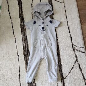 Carter's Dog Hooded Jumpsuit - size 24M
